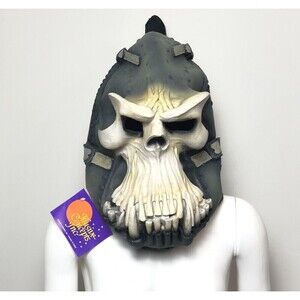 90s Vtg Death Lord Renaissance Halloween Mask Tag Attached Illusive Concepts NOS